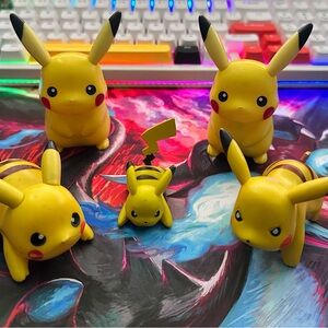 Yellow Pikachu Kids Toy Set